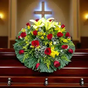 Cubre Caja Funebre Abrazo Celestial