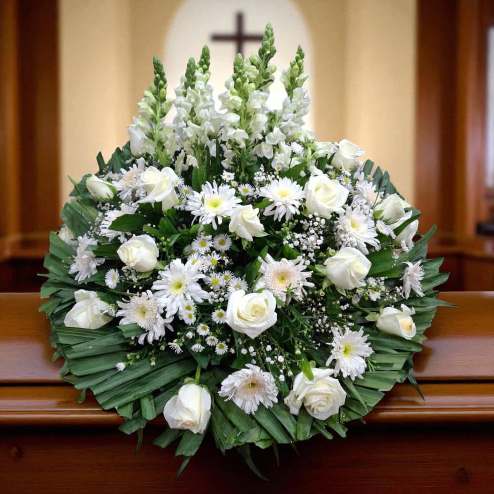 Cubre Caja Funebre Descanso Eterno