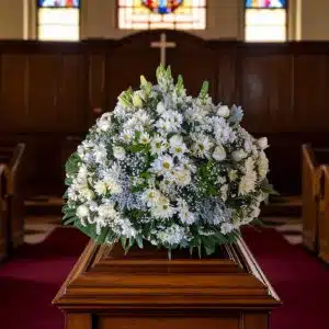 Cubre Caja Fúnebre Paz Iluminada