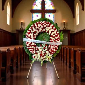 Corona Fúnebre de Rosas Eternas – Tributo Inolvidable