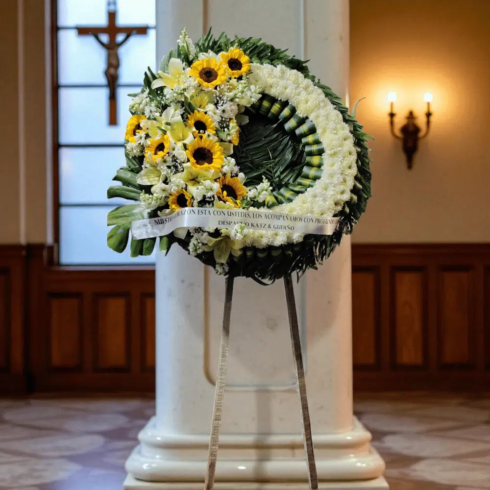 Corona Fúnebre Luz del Altísimo, Girasoles de Esperanza