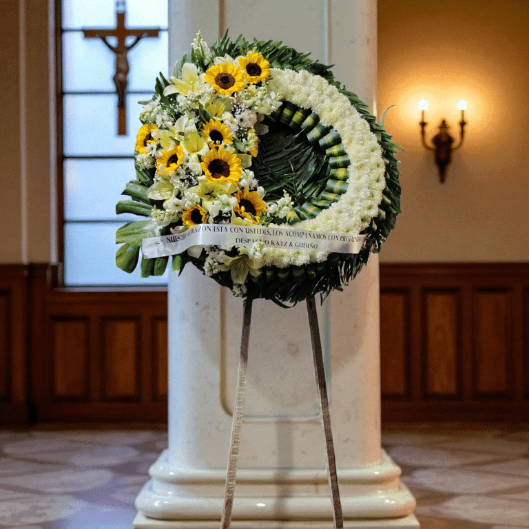 Corona Fúnebre Luz del Altísimo, Girasoles de Esperanza