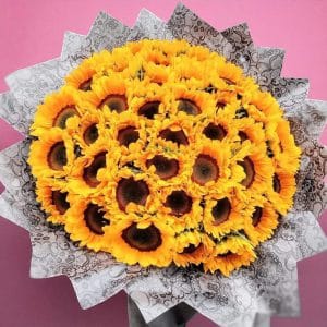 Ramo de 50 Girasoles – Sol Eterno