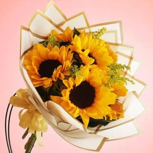 Ramo de 10 Girasoles – Sol Radiante