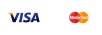 Aceptamos tarjetas Visa y Mastercard